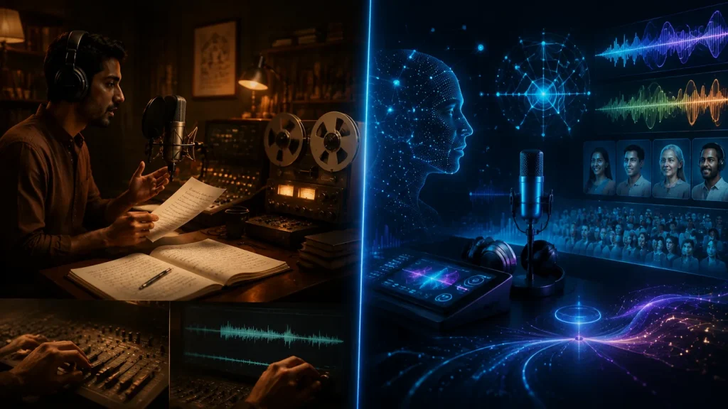 AI Voice Stories vs Traditional Audio Storytelling