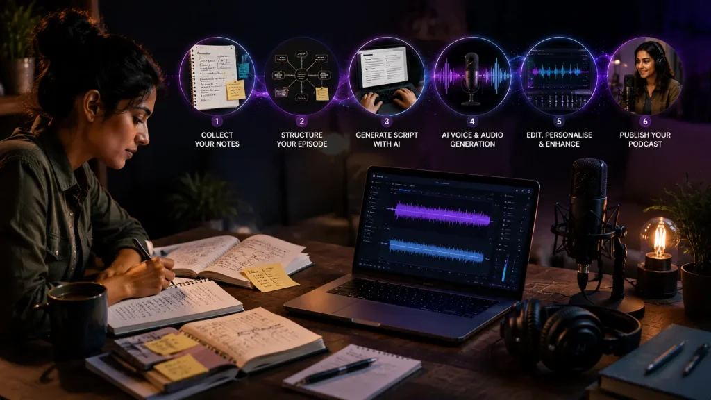 How To Turn Notes Into A Podcast Using AI
