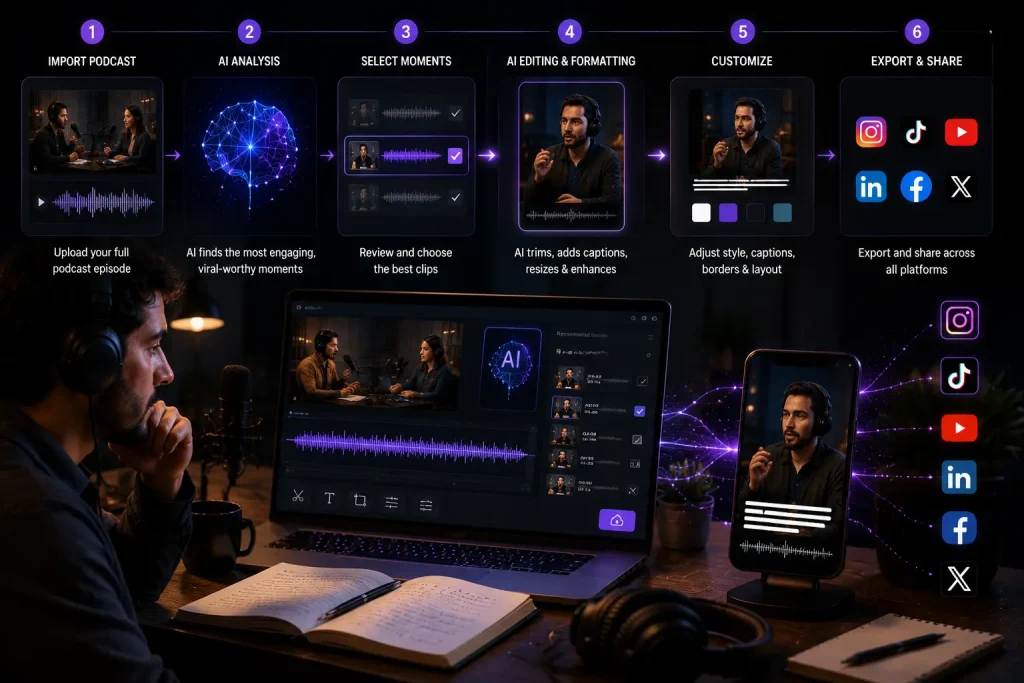 How To Use AI To Make Podcast Clips