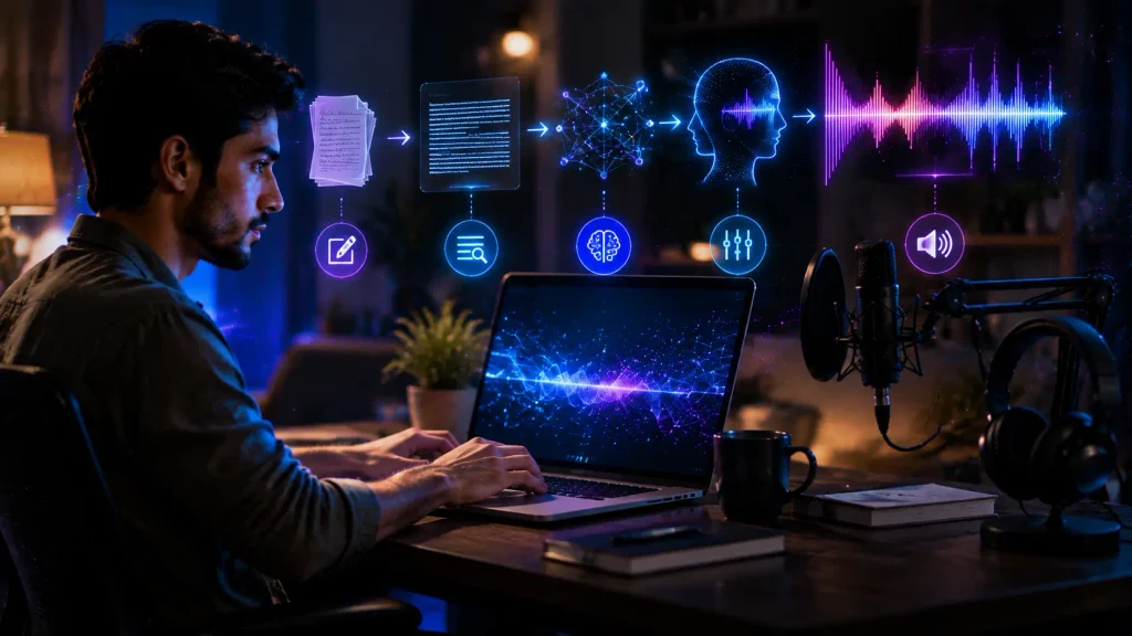 How Does an AI Narration Generator Work