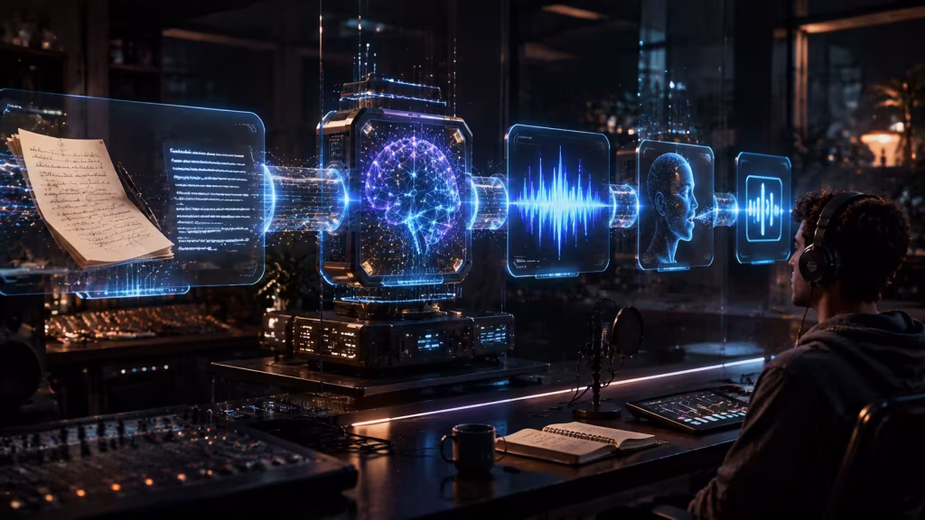 How Does an AI Voice Generator Work