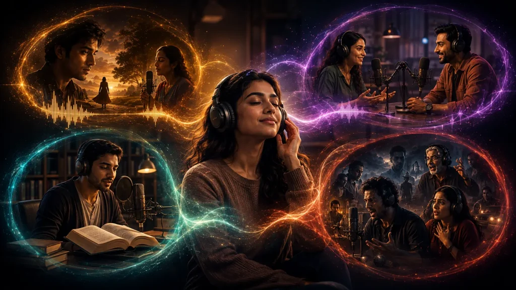 Short Audio Stories vs Podcasts vs Audiobooks vs Audio Dramas