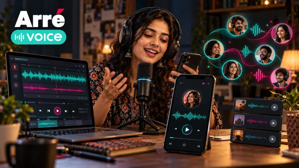 How Can You Create and Share Voice Content on Arré Voice