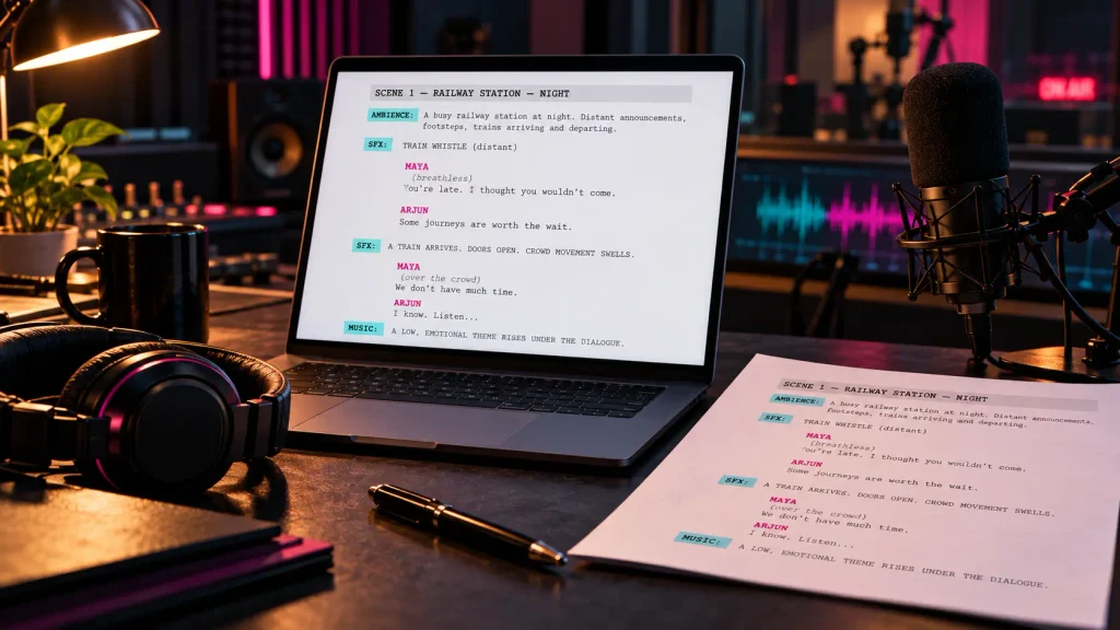 What Is the Standard Audio Drama Script Format?